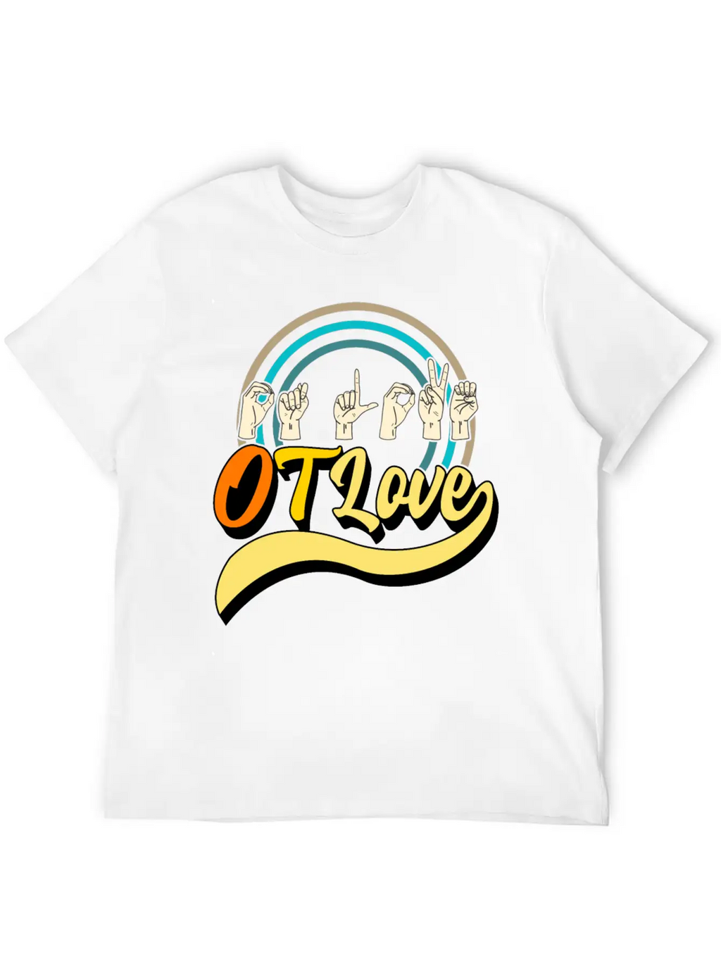 Occupational Therapy Shirt, OT Love 3 Tee, OT Relaxed Everyday Tee – Lightweight And Durable Cotton