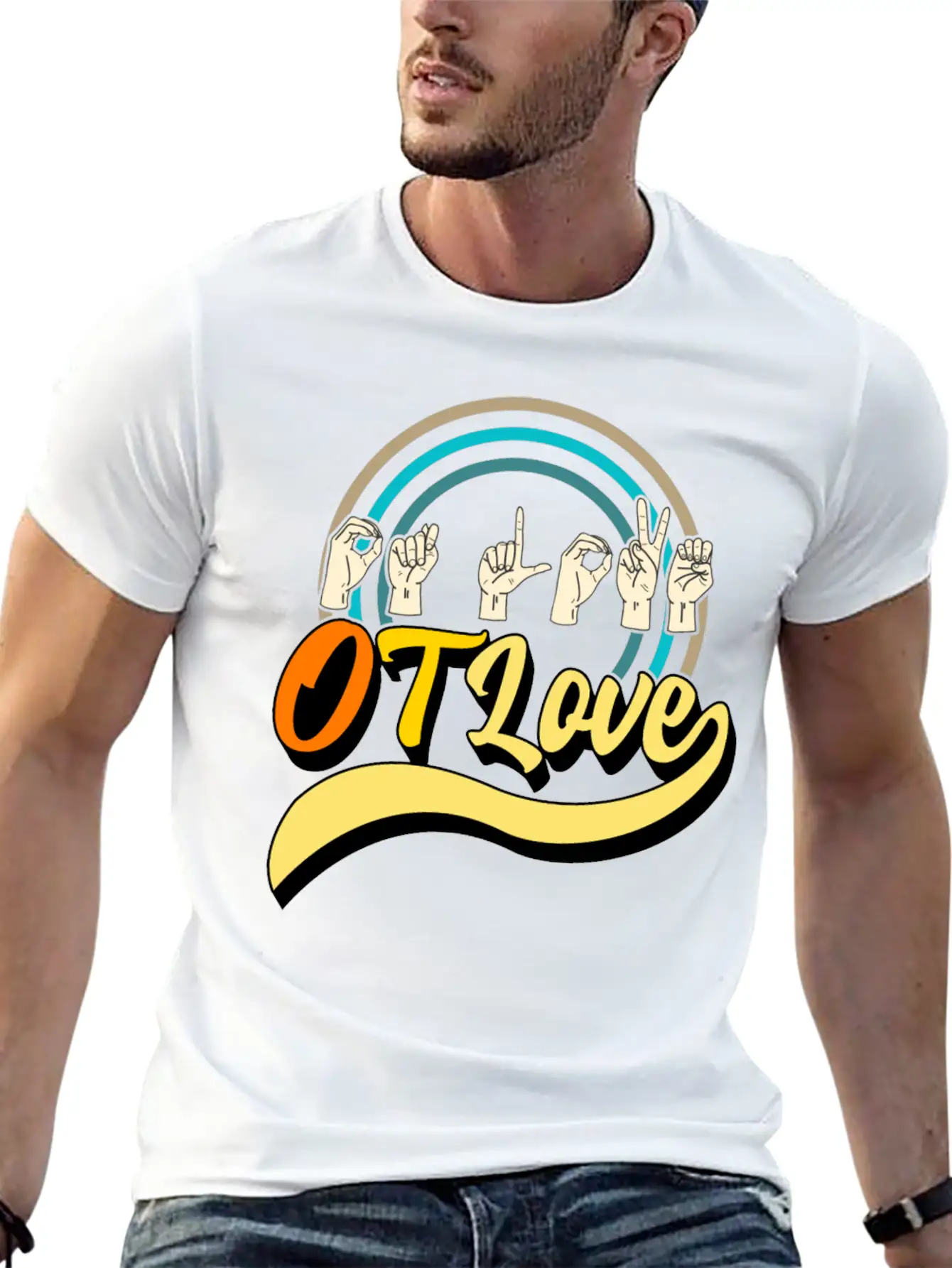 Occupational Therapy Shirt, OT Love 3 Tee, OT Relaxed Everyday Tee – Lightweight And Durable Cotton