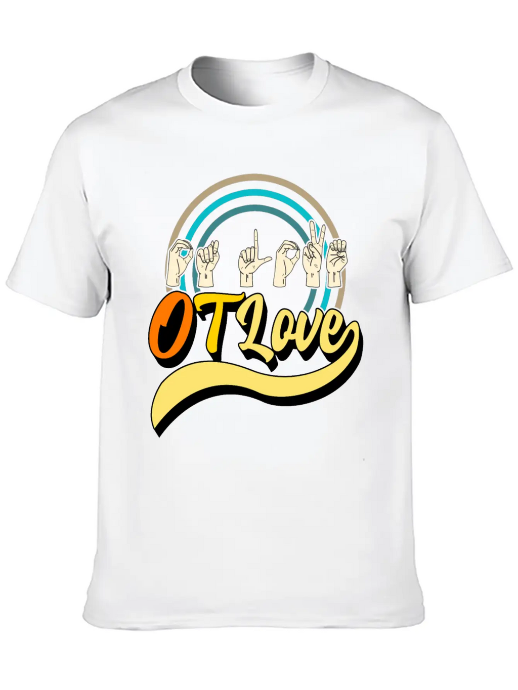 Occupational Therapy Shirt, OT Love 3 Tee, OT Relaxed Everyday Tee – Lightweight And Durable Cotton