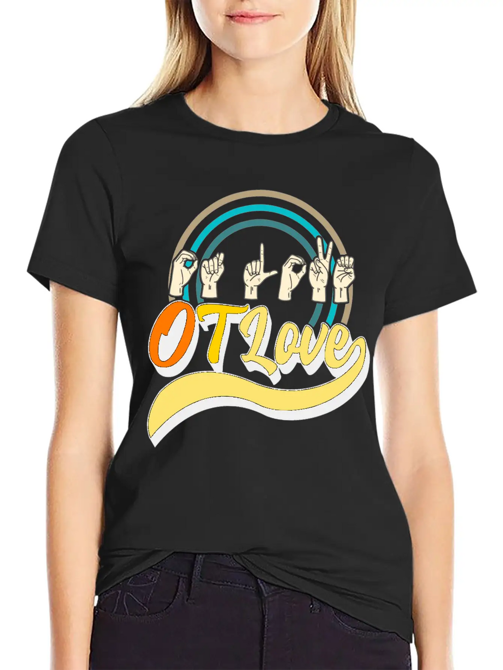 Occupational Therapy Shirt, OT Love 3 Tee, OT Relaxed Everyday Tee – Lightweight And Durable Cotton
