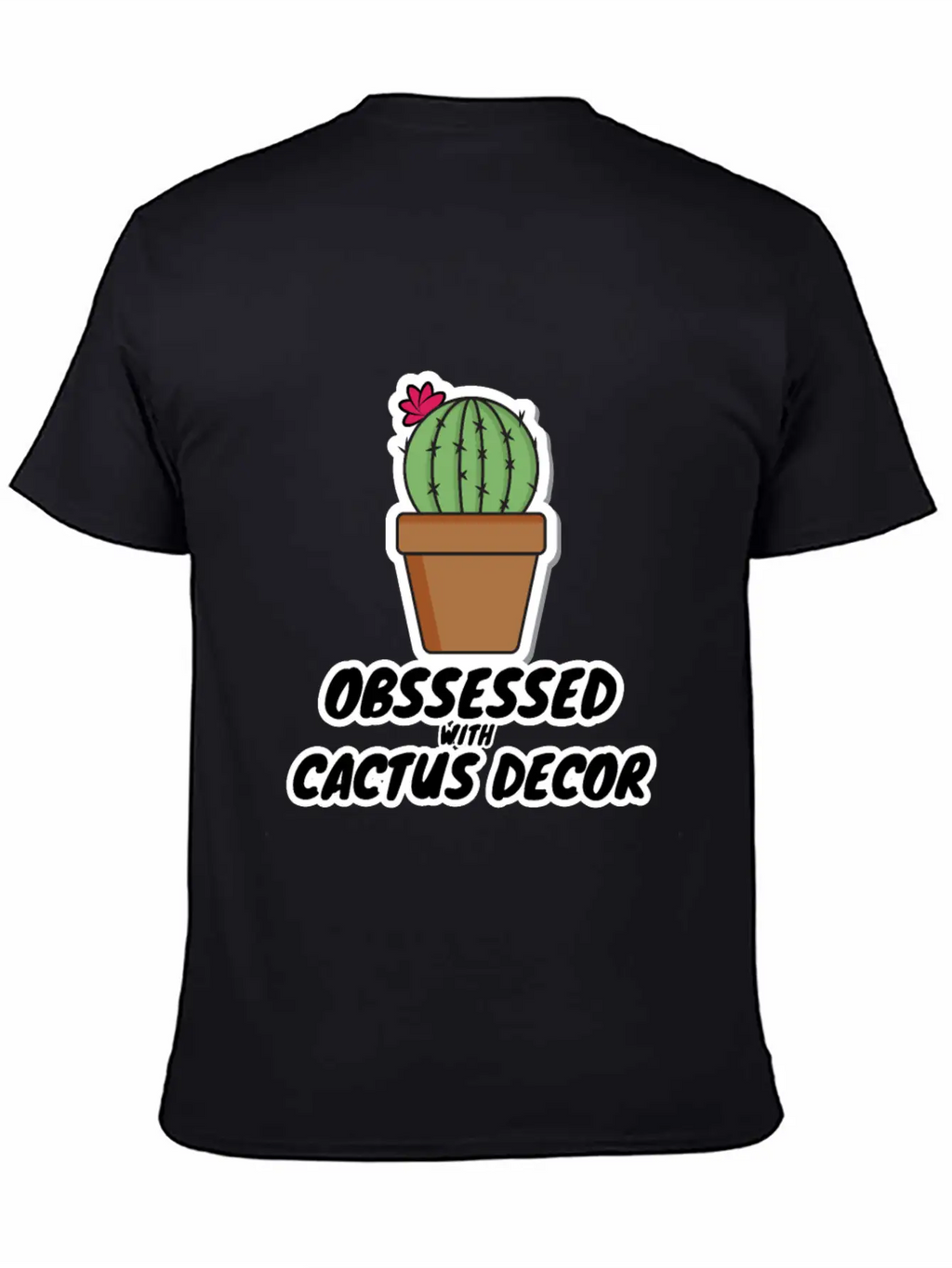 Ocd Cactus Decor Stylish Everyday T-Shirt – Unisex Basic Cotton Tee