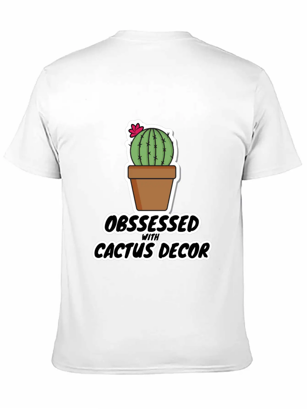 Ocd Cactus Decor Stylish Everyday T-Shirt – Unisex Basic Cotton Tee
