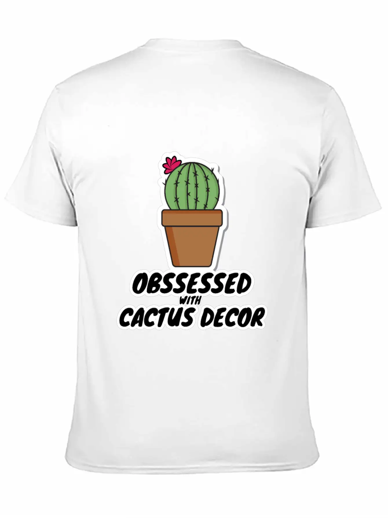 Ocd Cactus Decor Stylish Everyday T-Shirt – Unisex Basic Cotton Tee