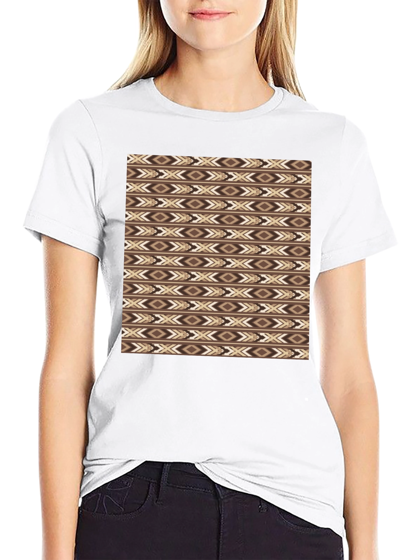 Aztec Print Black T-Shirt - Stylish Casual Wear