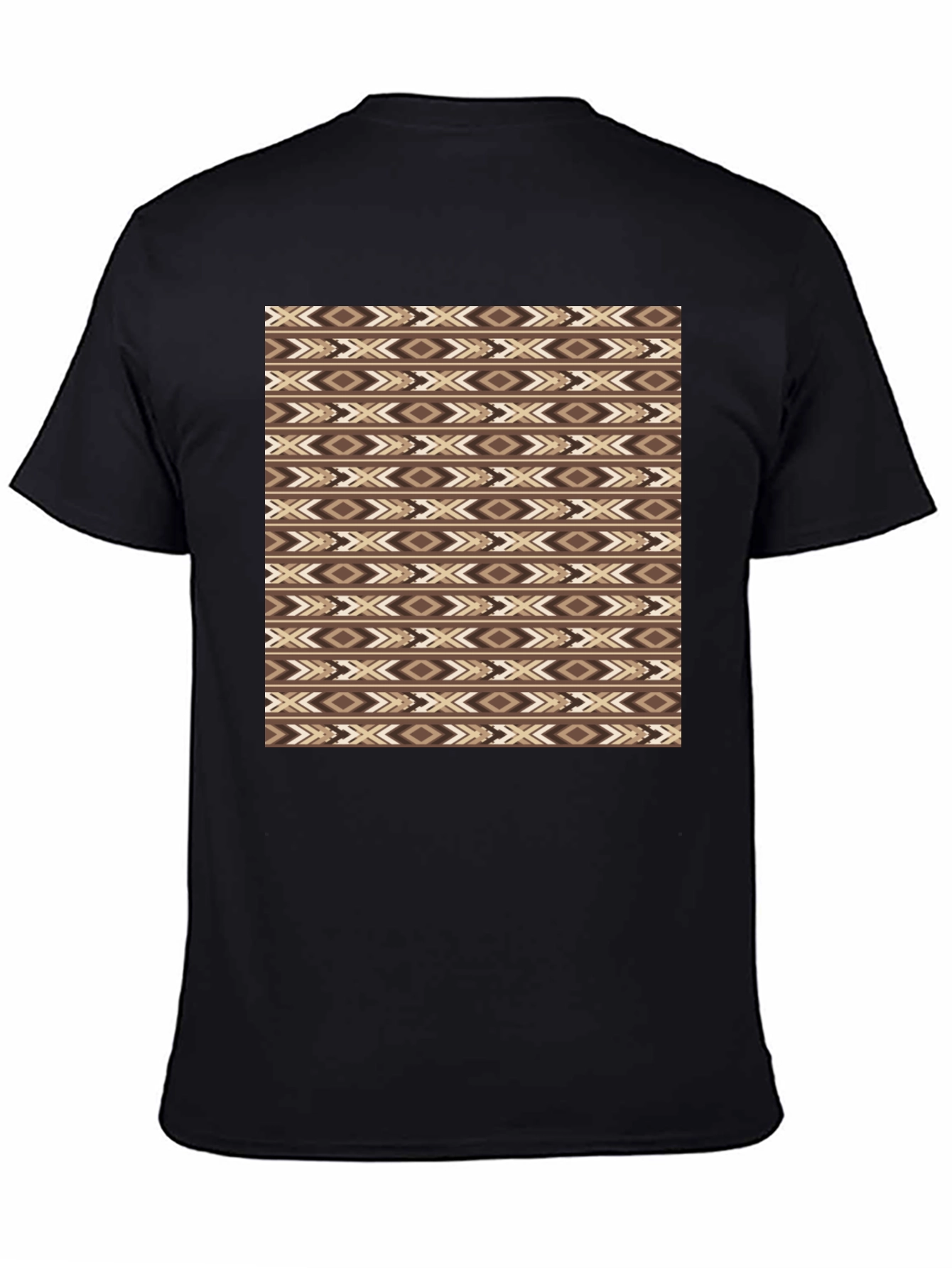 Aztec Print Black T-Shirt - Stylish Casual Wear