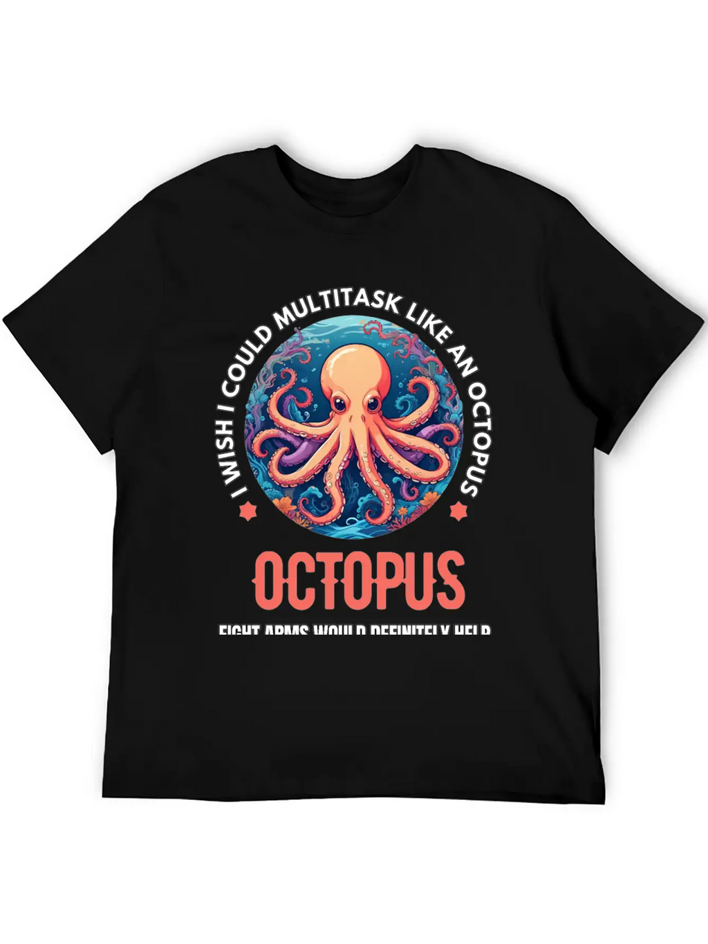 Octopus Breathable Soft Cotton T-Shirt – Timeless Casual Look