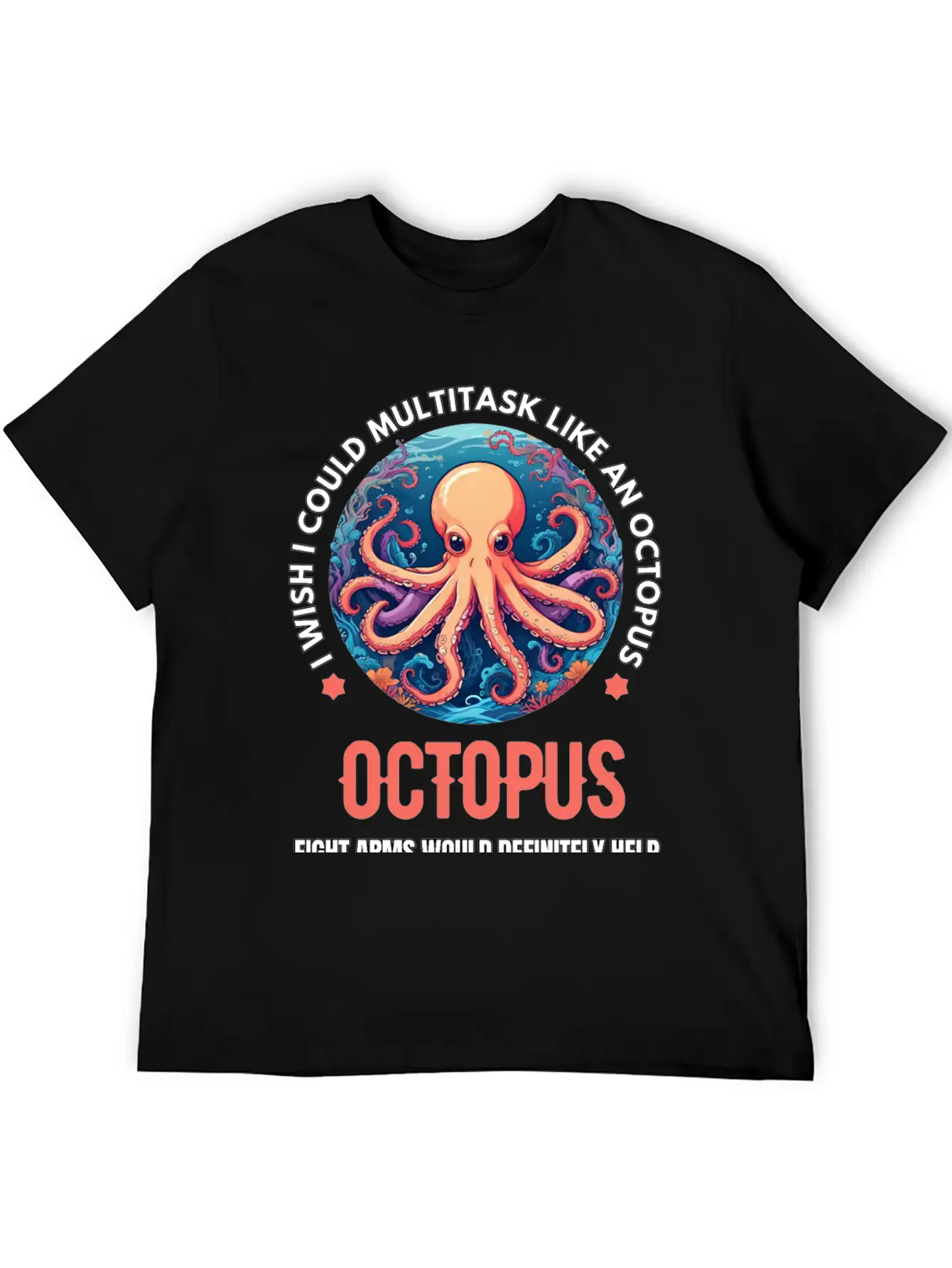 Octopus Breathable Soft Cotton T-Shirt – Timeless Casual Look