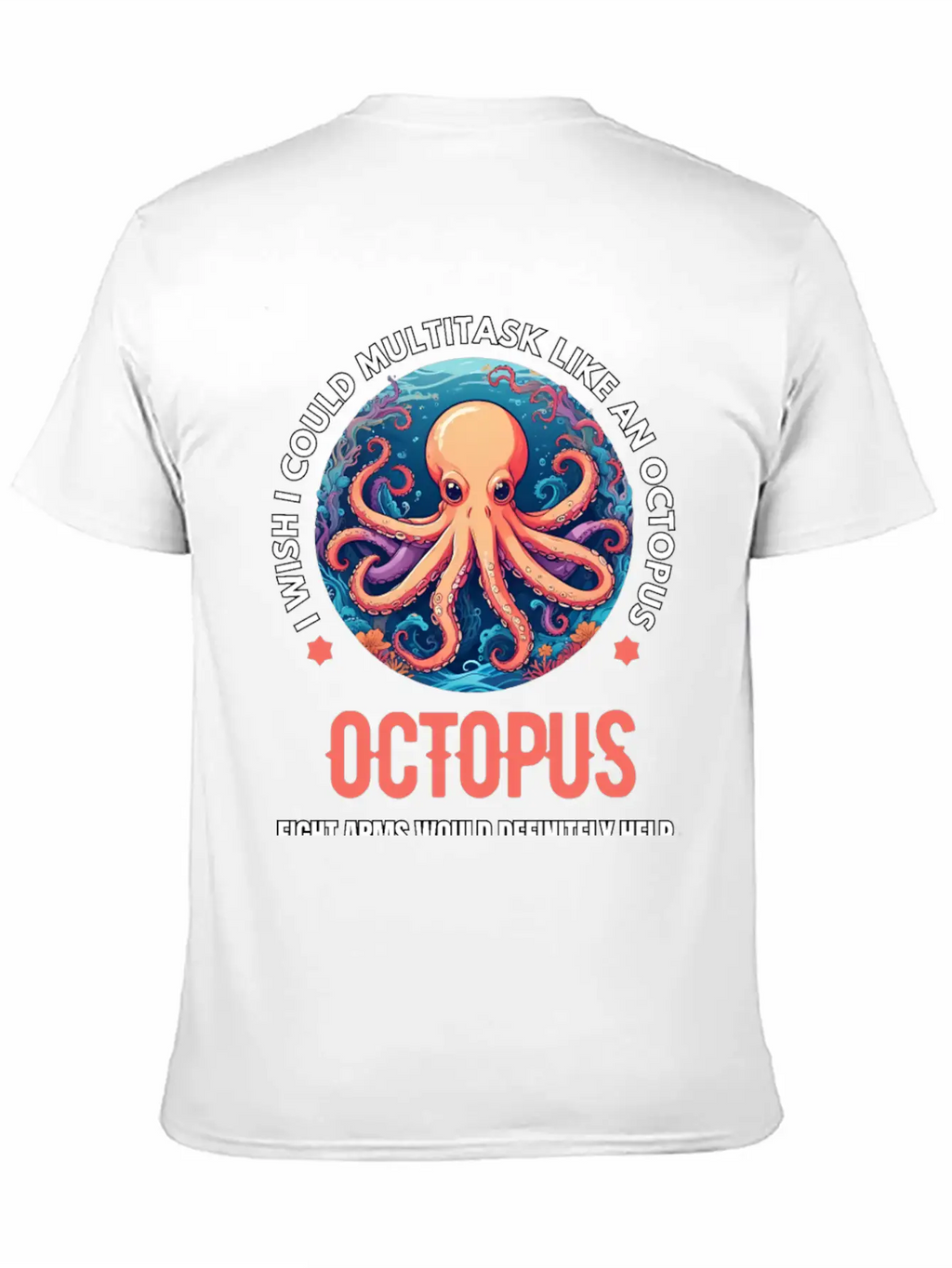 Octopus Breathable Soft Cotton T-Shirt – Timeless Casual Look
