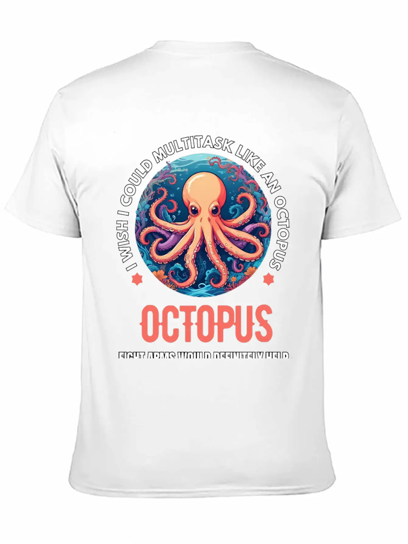 Octopus Breathable Soft Cotton T-Shirt – Timeless Casual Look