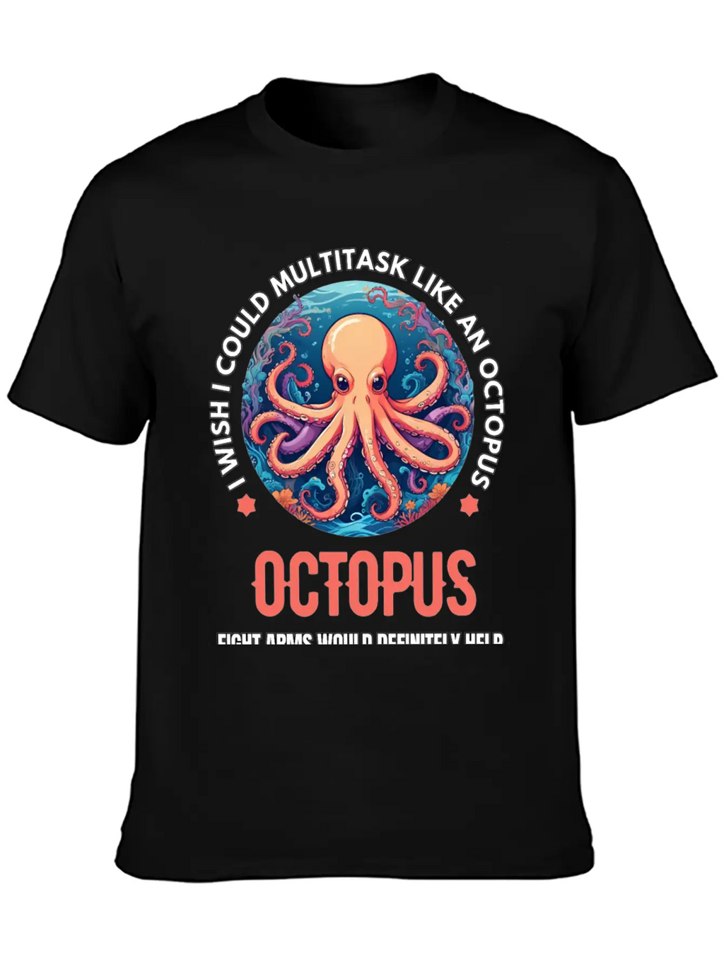 Octopus Breathable Soft Cotton T-Shirt – Timeless Casual Look
