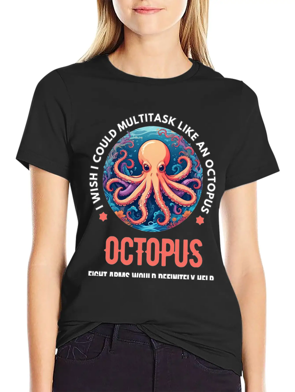 Octopus Breathable Soft Cotton T-Shirt – Timeless Casual Look