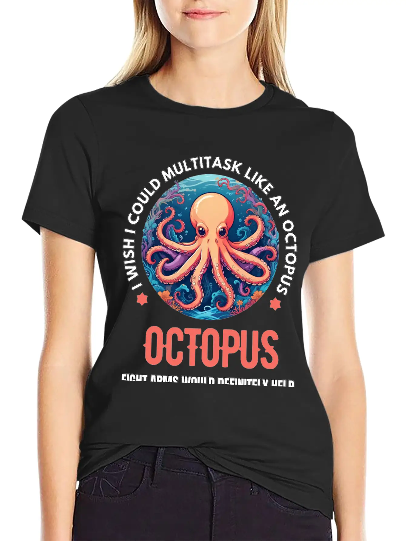 Octopus Breathable Soft Cotton T-Shirt – Timeless Casual Look