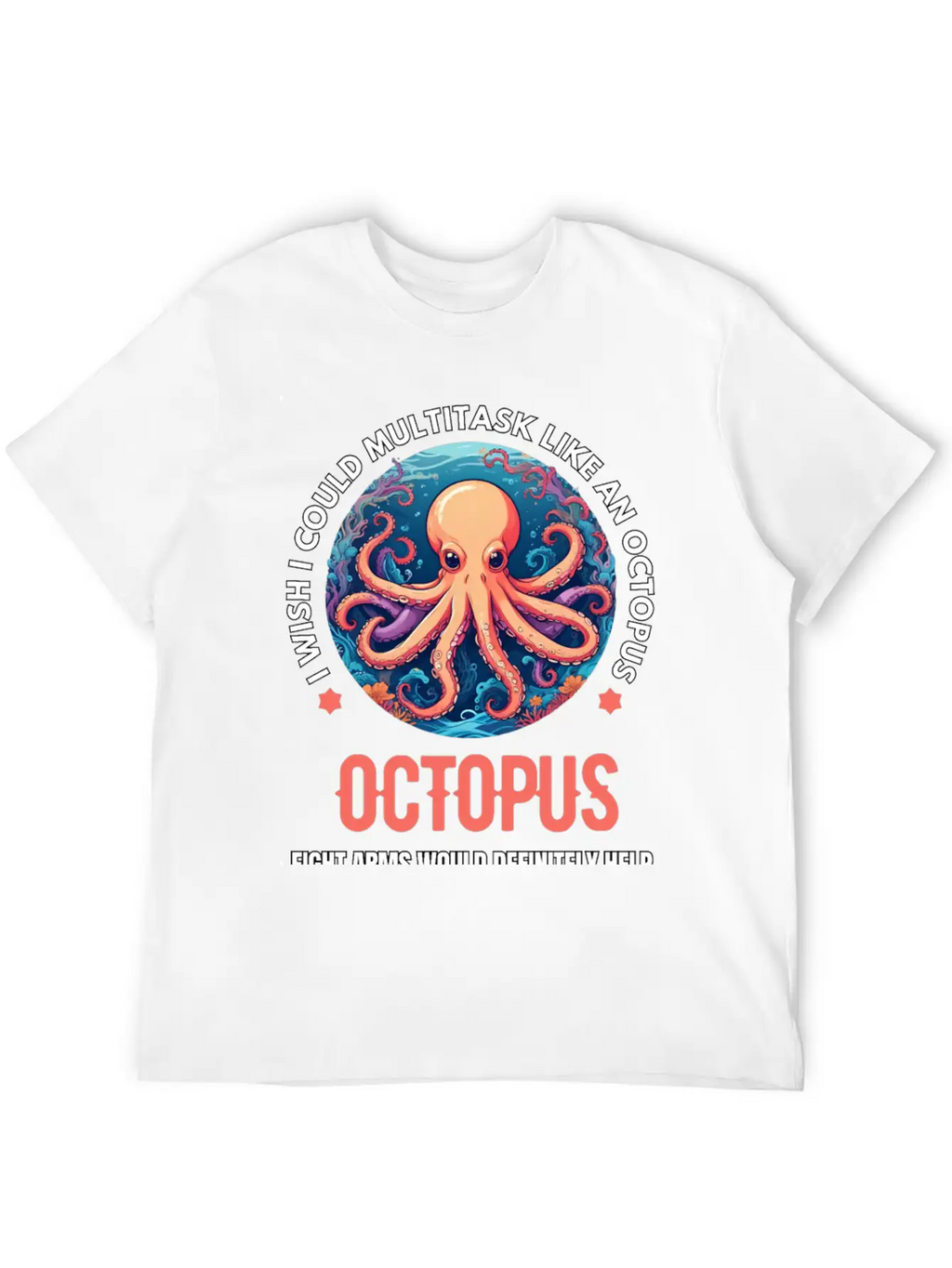 Octopus Breathable Soft Cotton T-Shirt – Timeless Casual Look