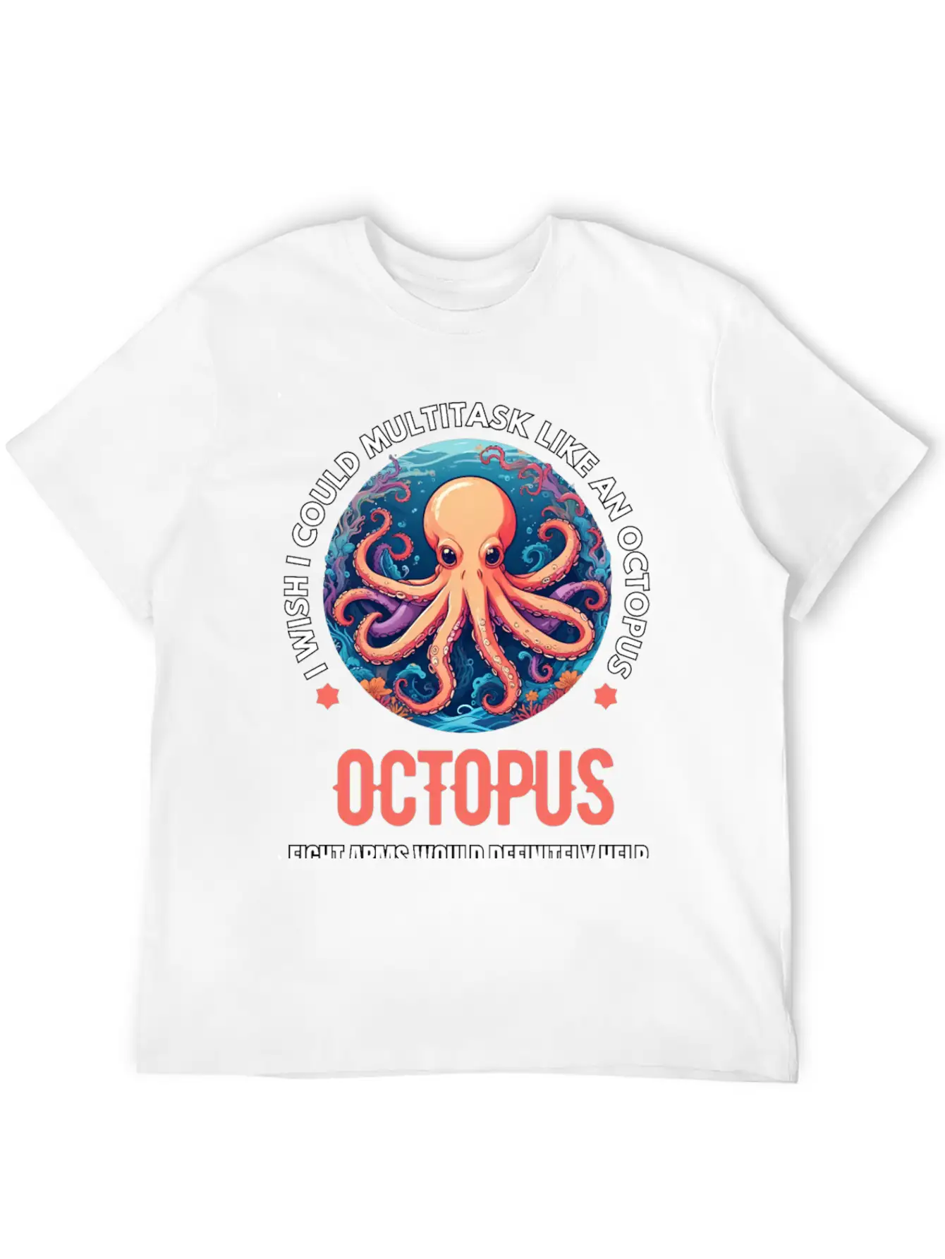 Octopus Breathable Soft Cotton T-Shirt – Timeless Casual Look