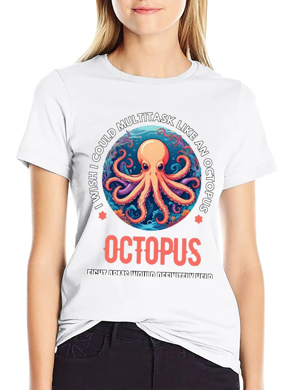 Octopus Breathable Soft Cotton T-Shirt – Timeless Casual Look