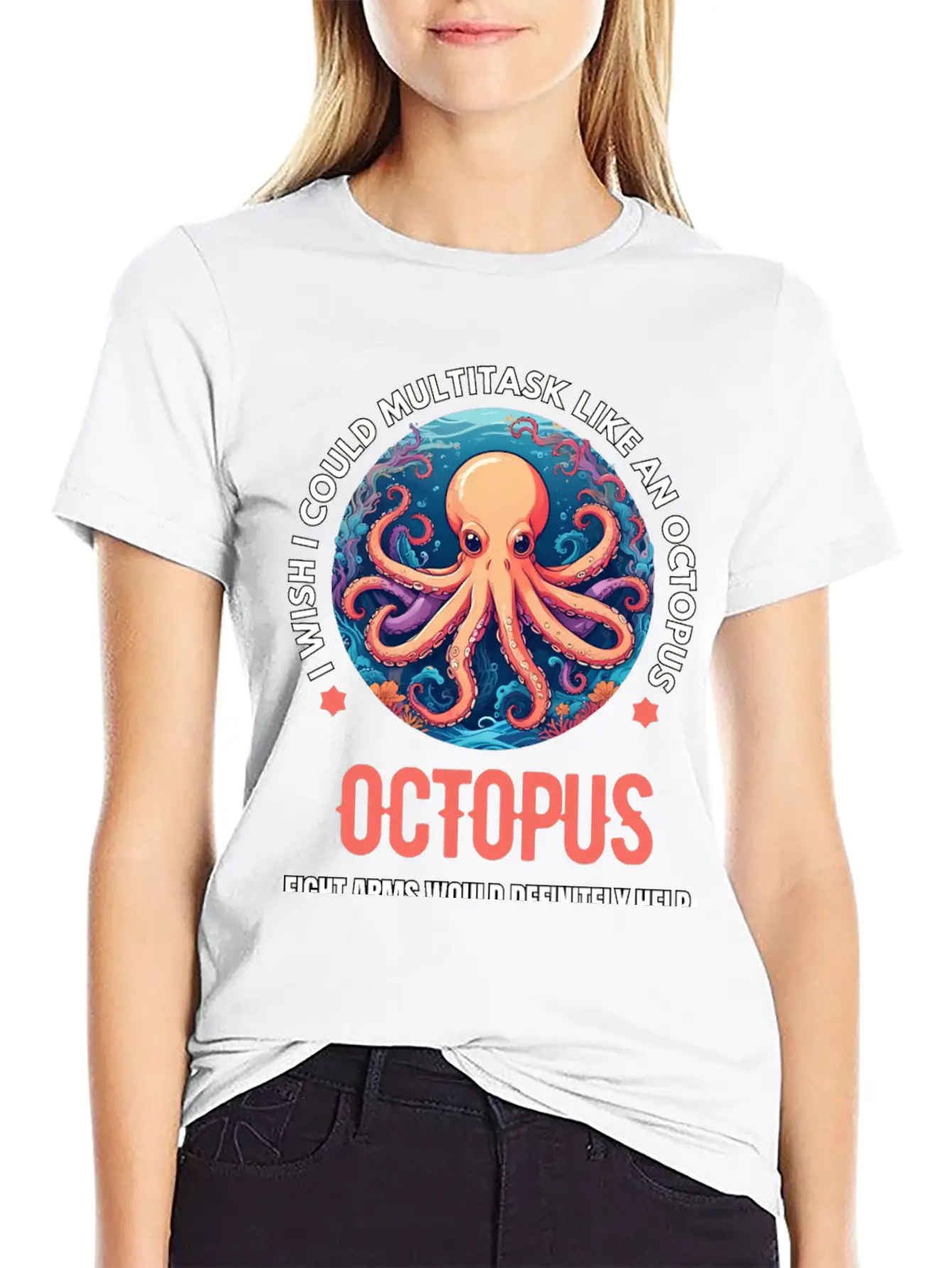 Octopus Breathable Soft Cotton T-Shirt – Timeless Casual Look