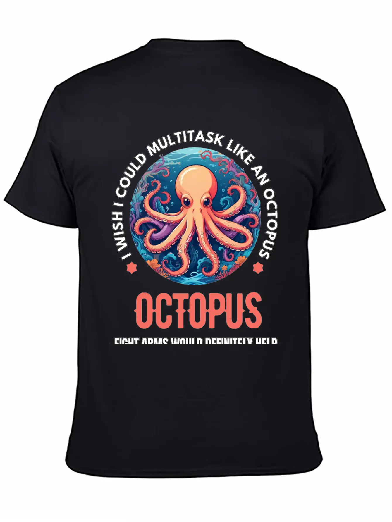 Octopus Breathable Soft Cotton T-Shirt – Timeless Casual Look