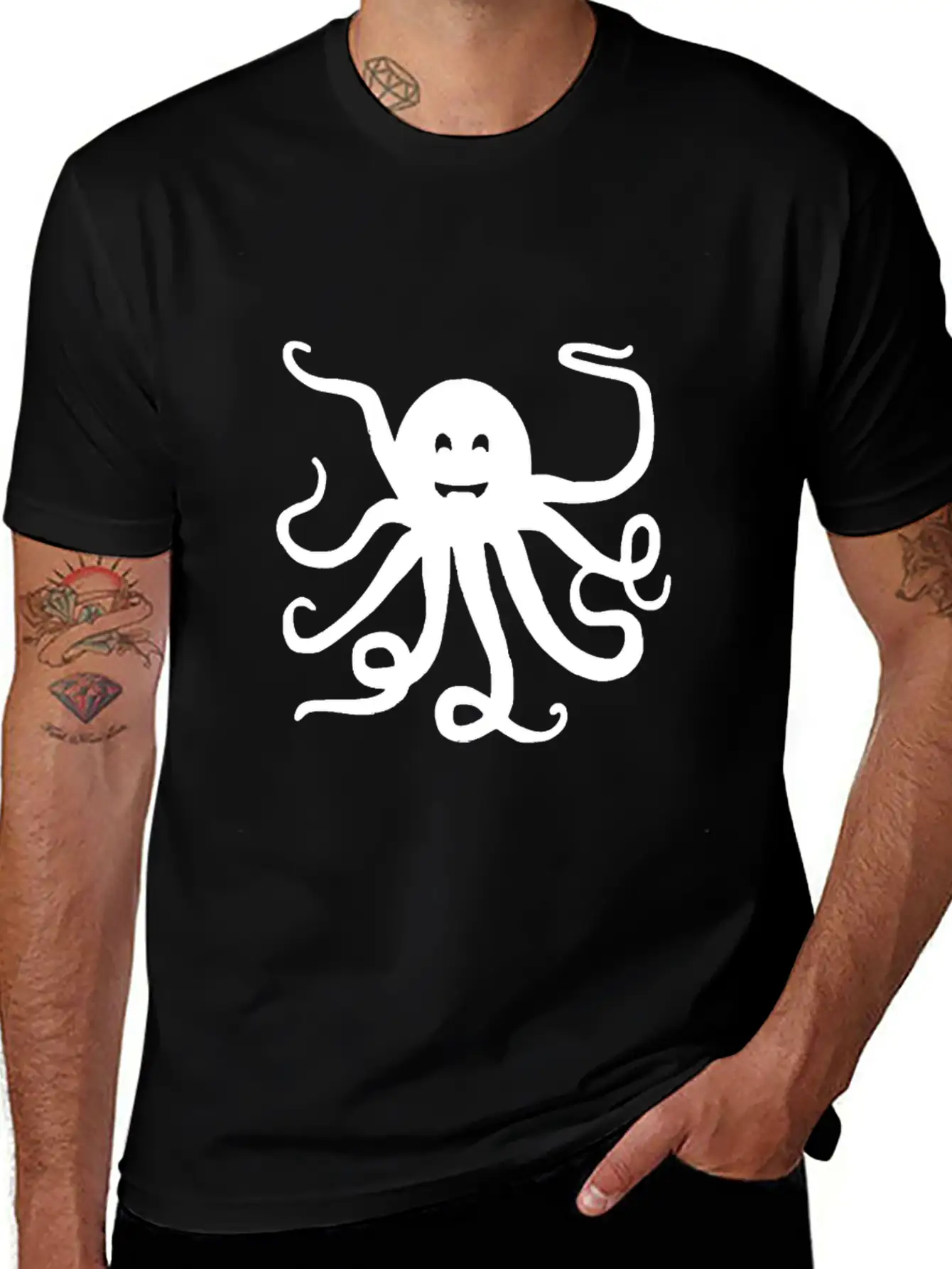 Octopus Tie Dye Festival Raver Funny Groovy Animal Unisex Casual T-Shirt – Clean Design For Daily Comfort