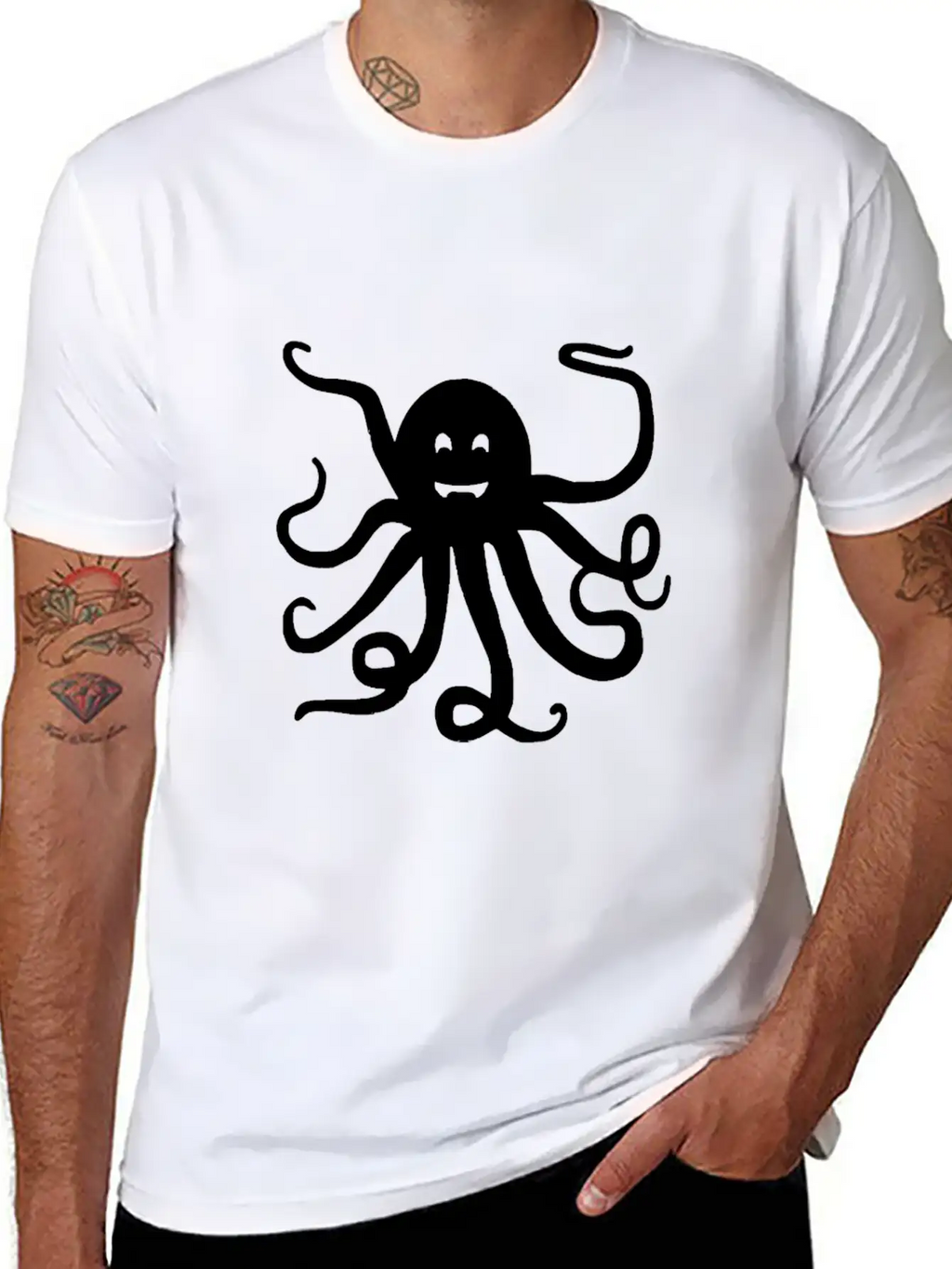 Octopus Tie Dye Festival Raver Funny Groovy Animal Unisex Casual T-Shirt – Clean Design For Daily Comfort