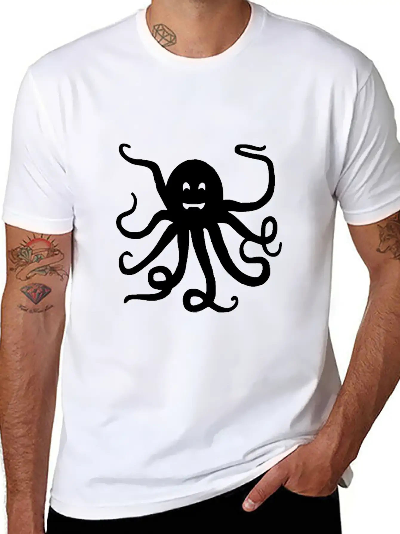 Octopus Tie Dye Festival Raver Funny Groovy Animal Unisex Casual T-Shirt – Clean Design For Daily Comfort