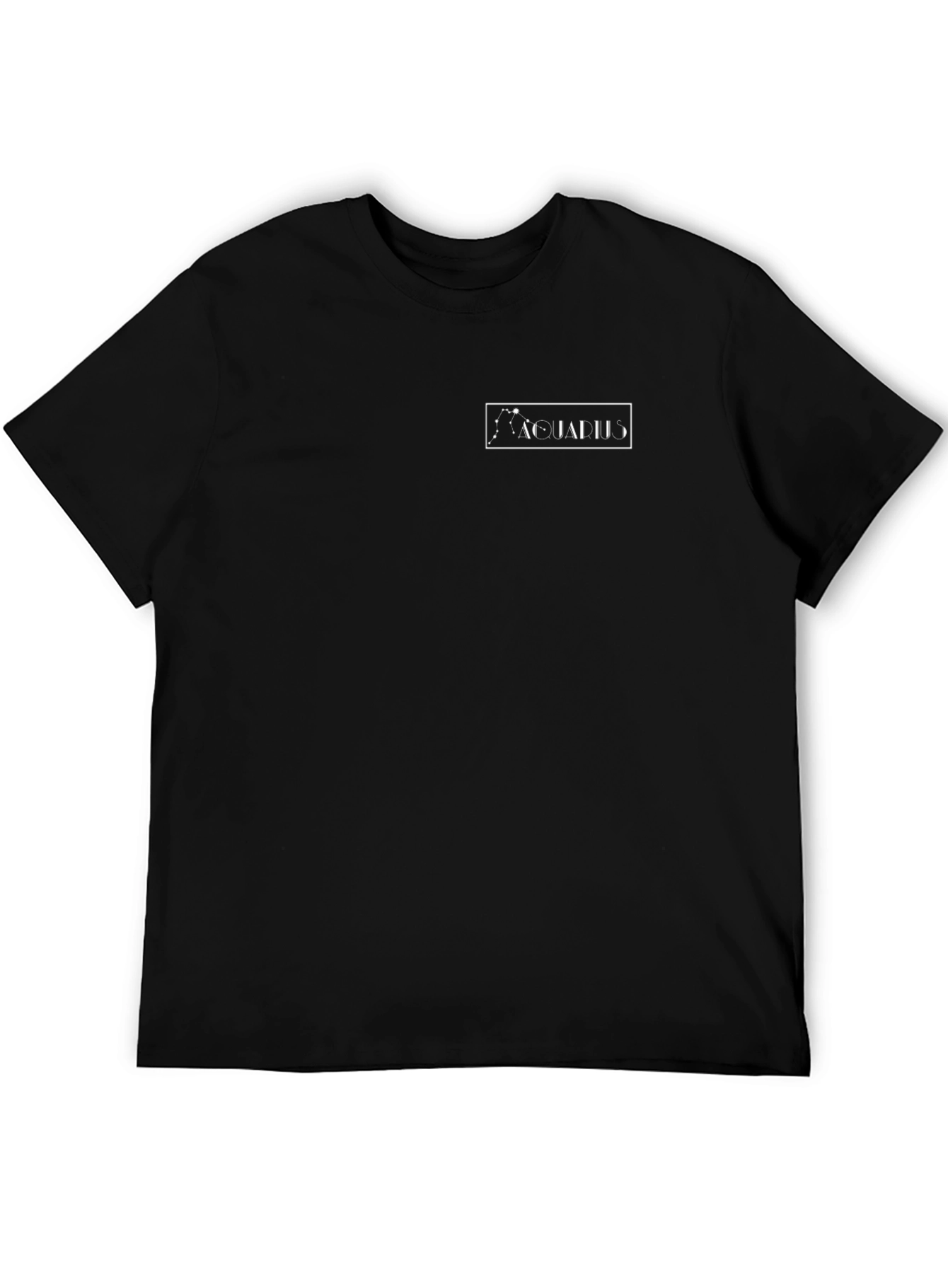 Aquarius Constellation Graphic Tee - Black