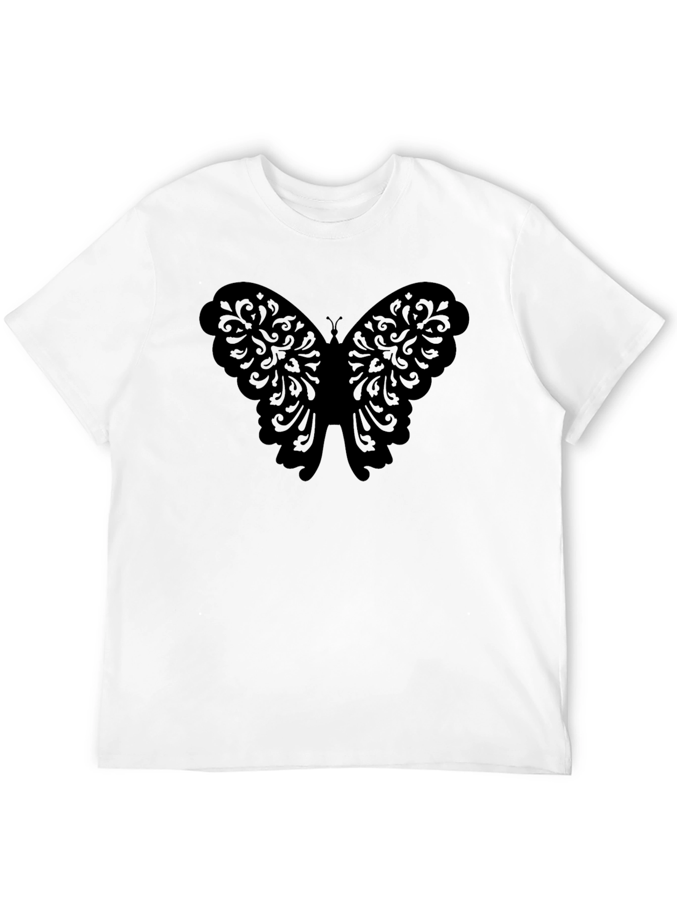 Butterfly Graphic T-Shirt - Mens Black Tee