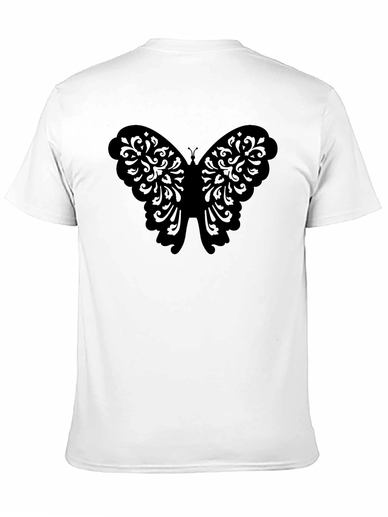 Butterfly Graphic T-Shirt - Mens Black Tee