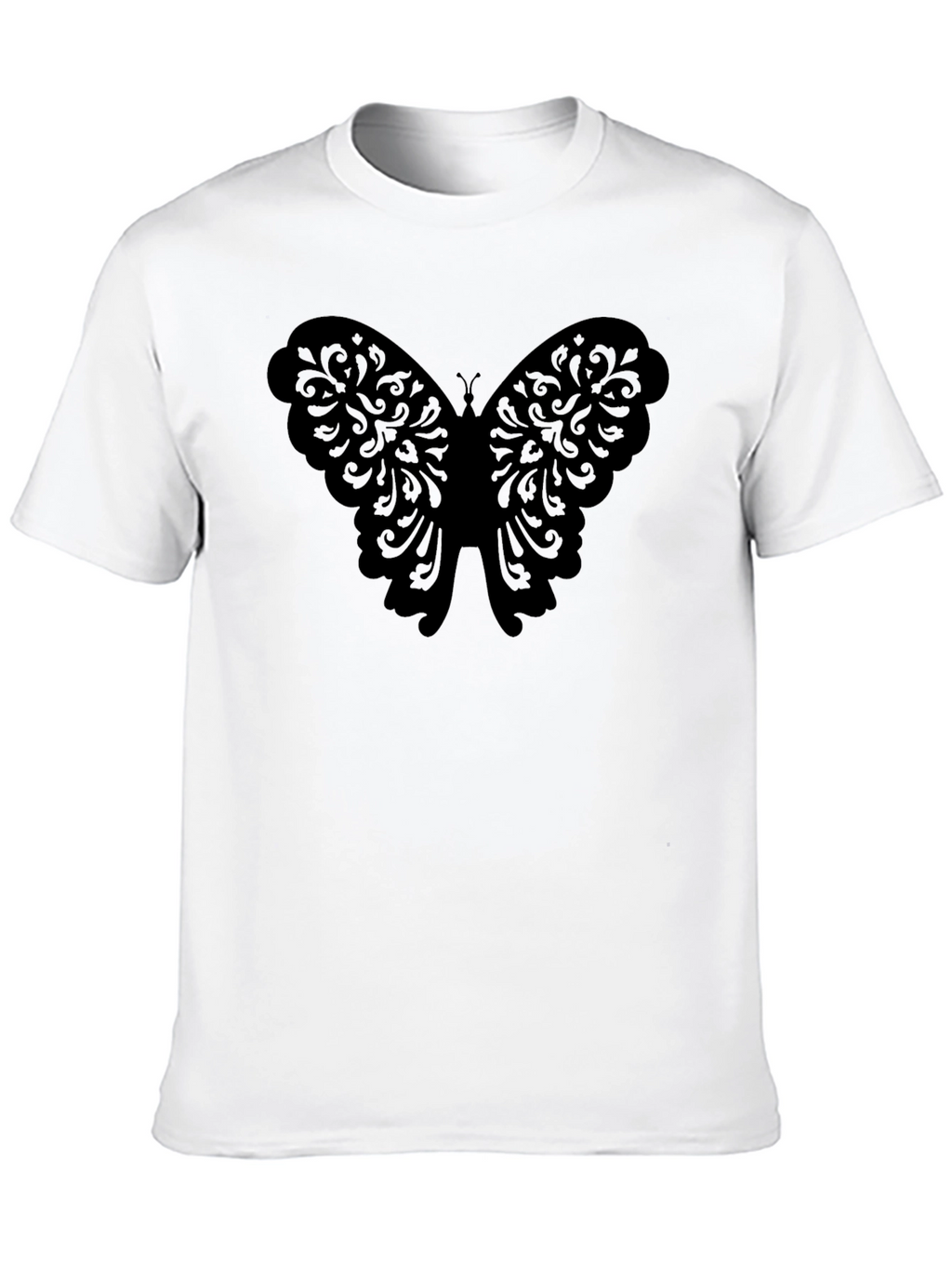 Butterfly Graphic T-Shirt - Mens Black Tee