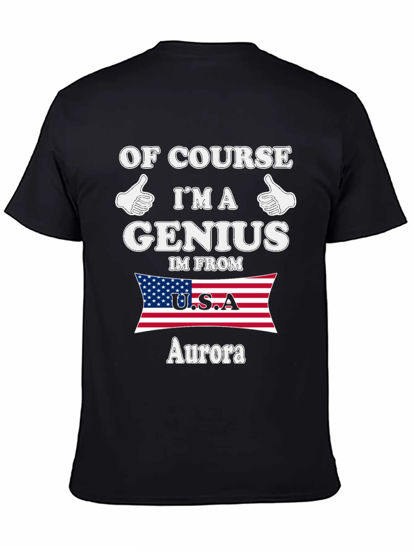 Ofcourse Im A Genius Im From USA Aurora Classic Cotton Tee – Unisex Comfort For Any Season