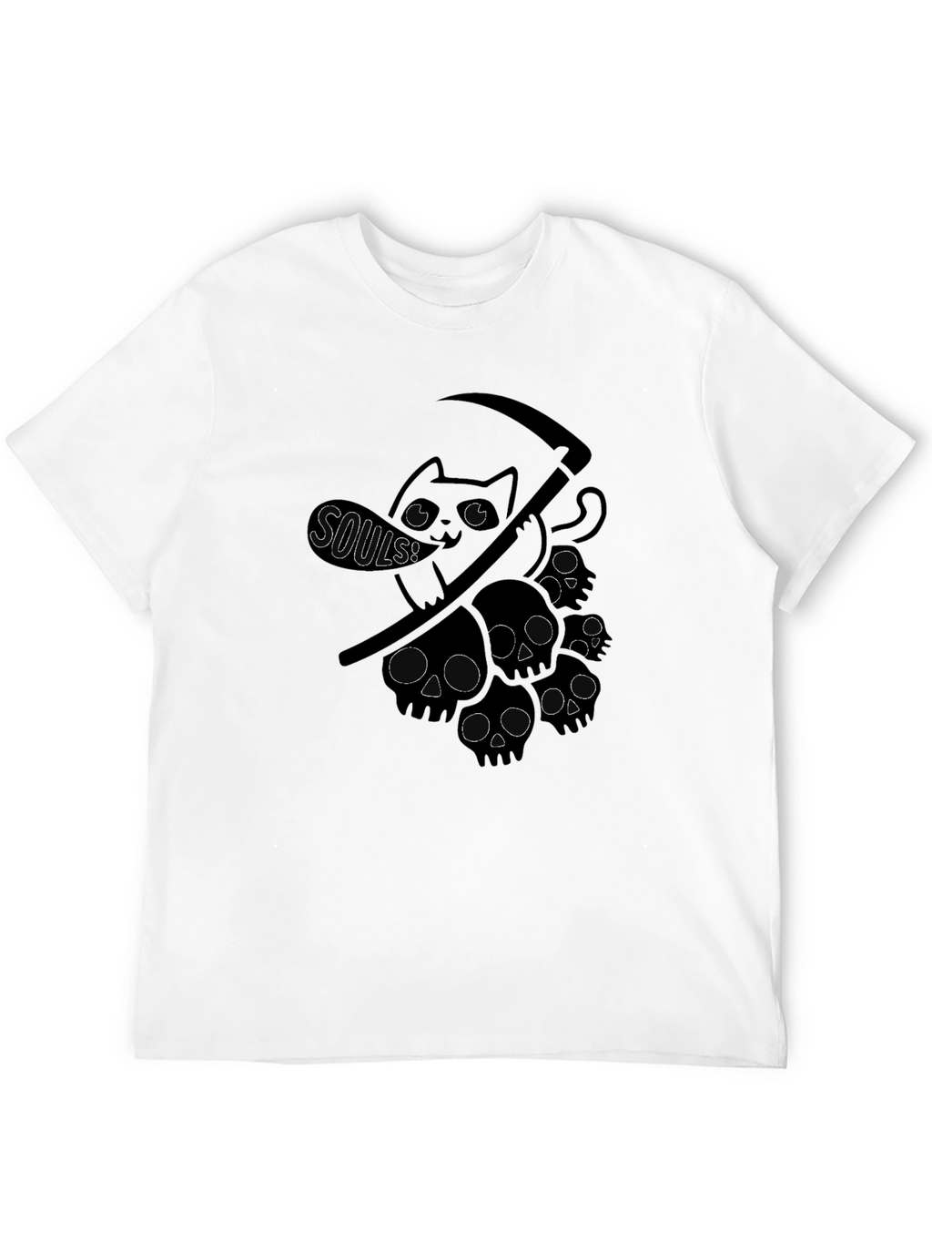 Grim Reaper Cat T-Shirt - Soul Collector