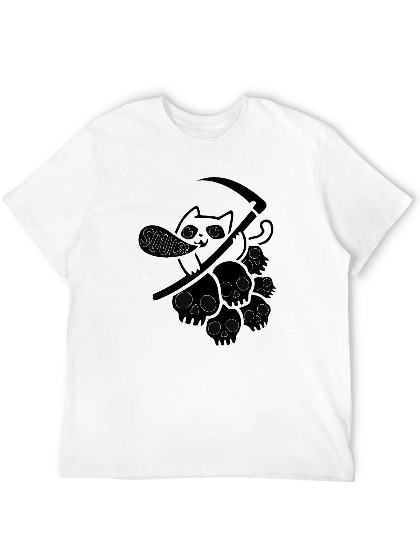 Grim Reaper Cat T-Shirt - Soul Collector
