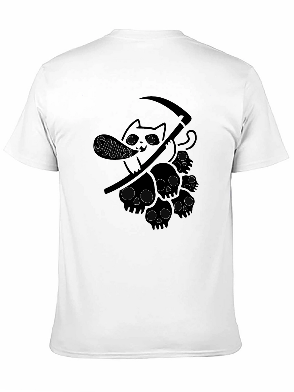 Grim Reaper Cat T-Shirt - Soul Collector