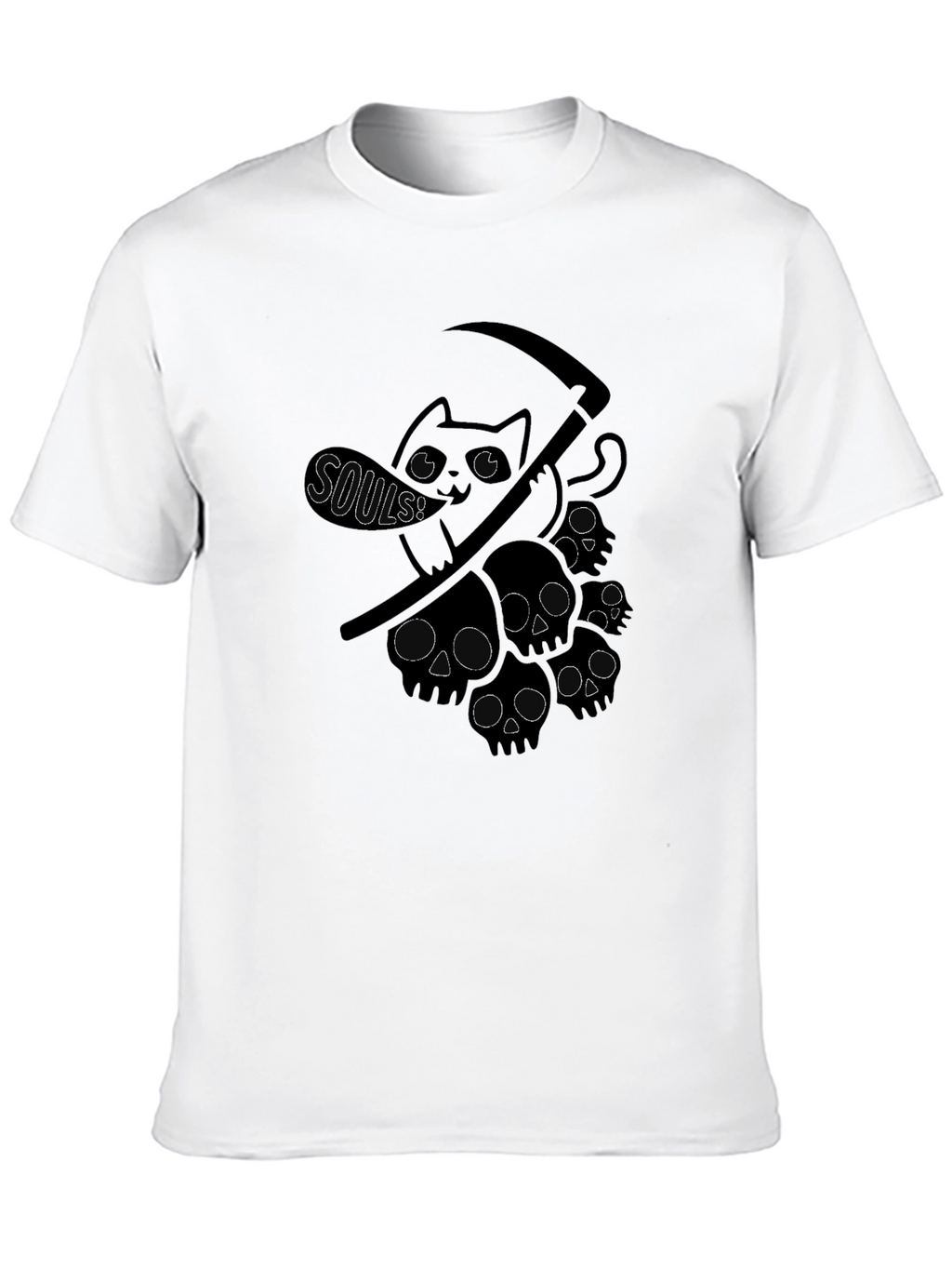 Grim Reaper Cat T-Shirt - Soul Collector