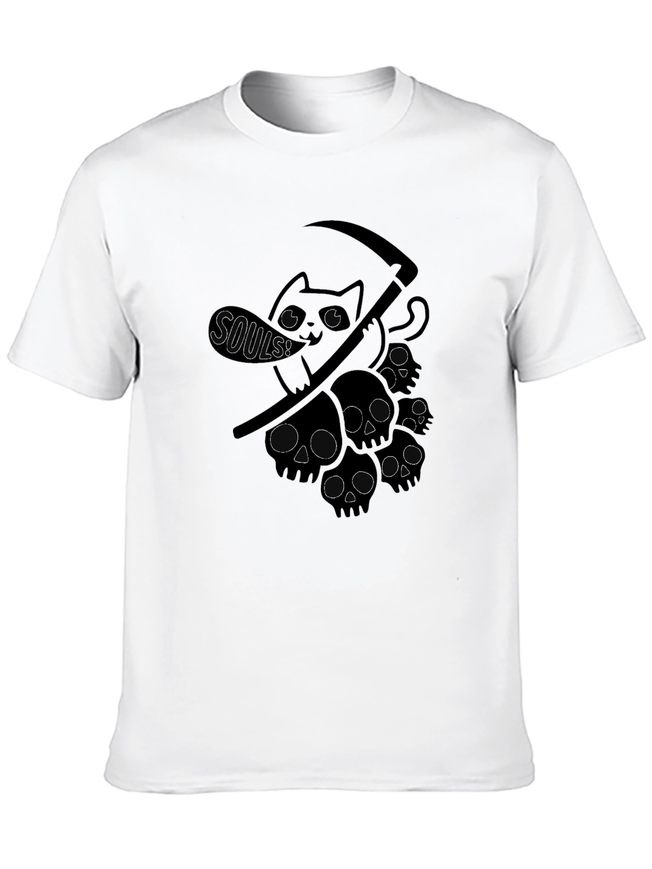 Grim Reaper Cat T-Shirt - Soul Collector