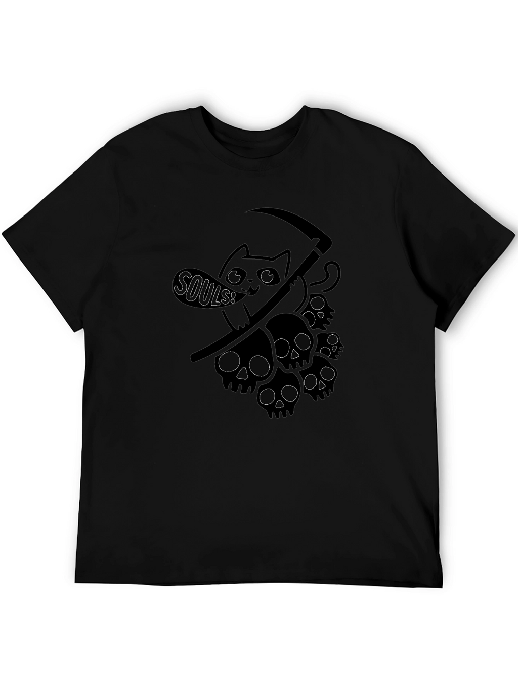 Grim Reaper Cat T-Shirt - Soul Collector