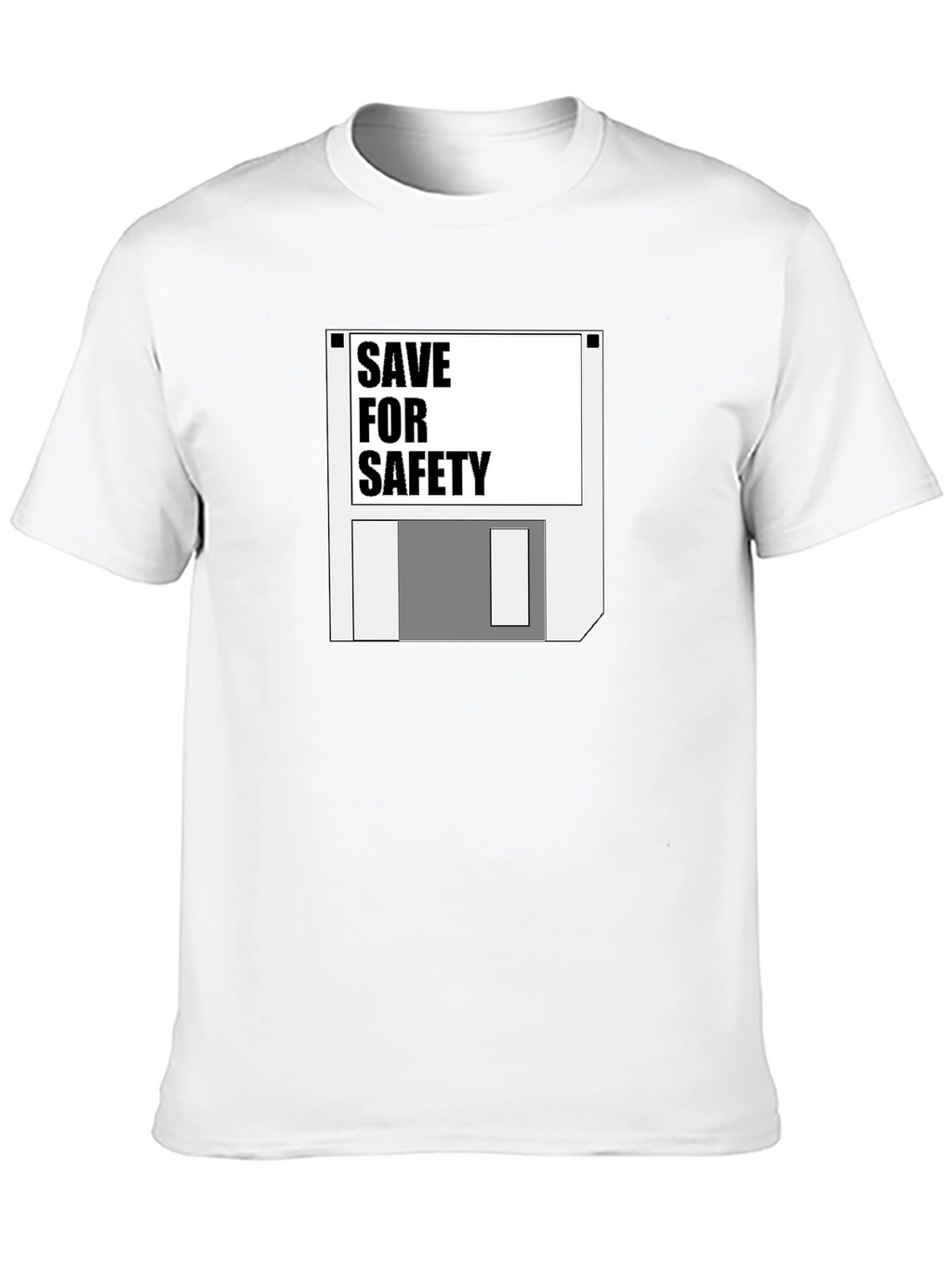 Save for Safety Floppy Disk Graphic T-Shirt
