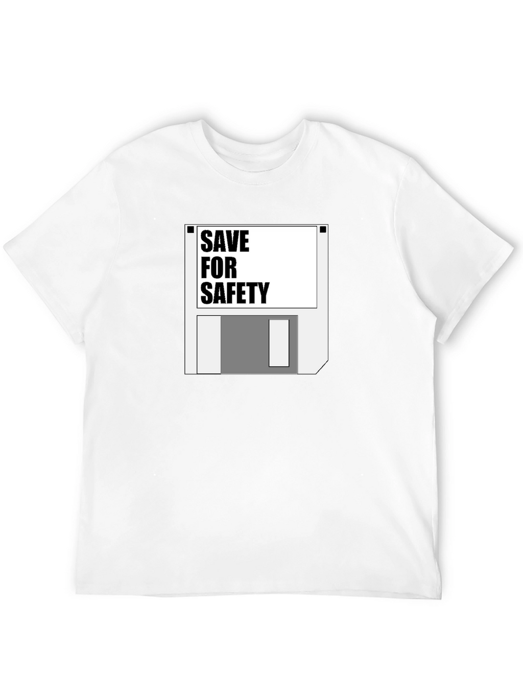 Save for Safety Floppy Disk Graphic T-Shirt