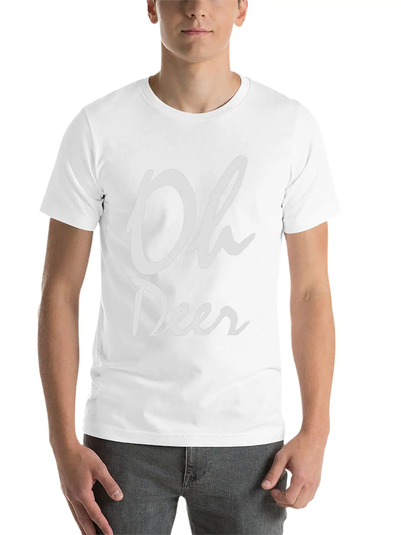 OH Deer Breathable Graphic T-Shirt – Perfect For Casual Days
