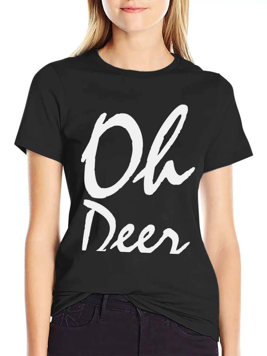 OH Deer Breathable Graphic T-Shirt – Perfect For Casual Days