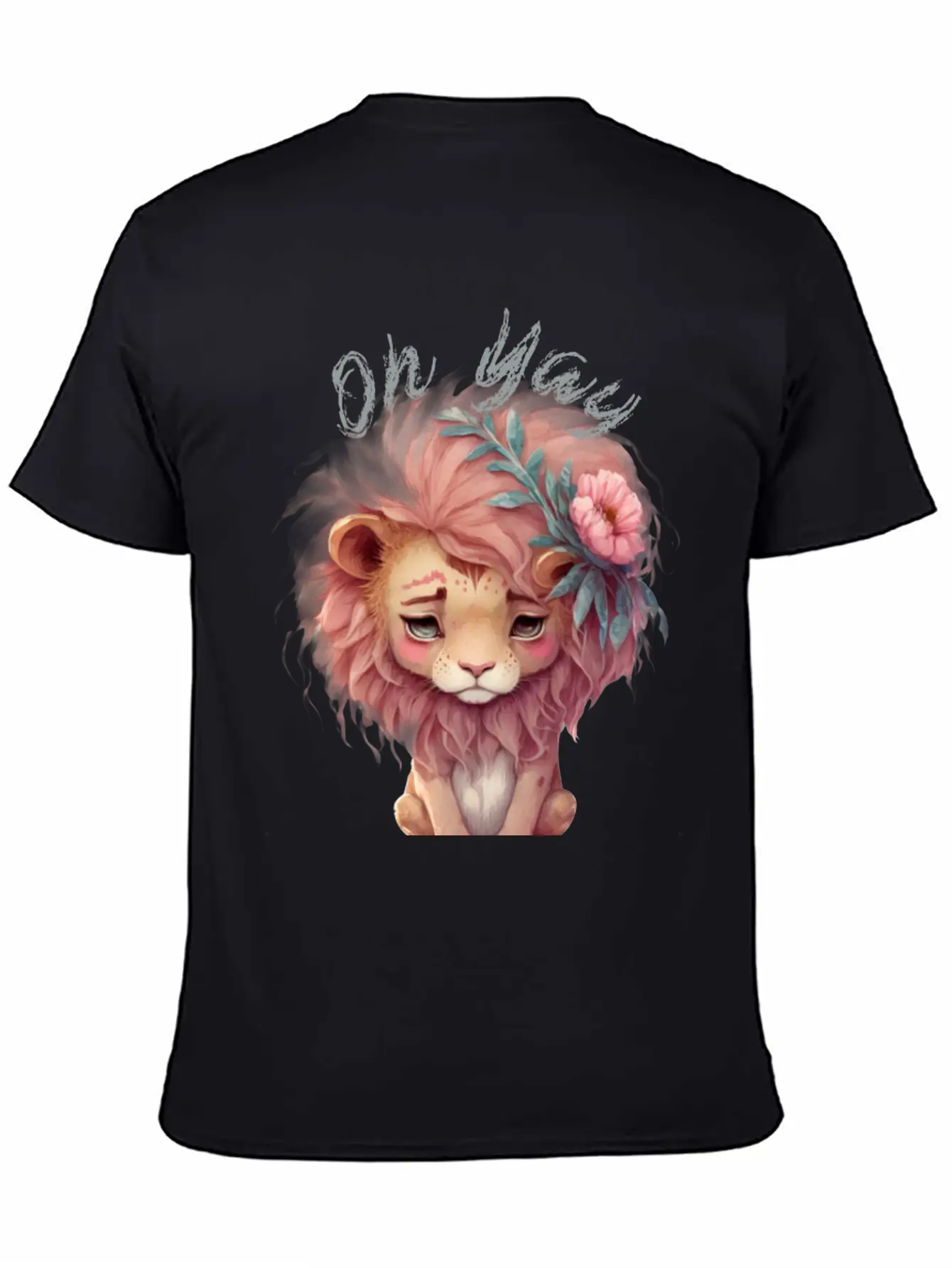 Oh Yay V-day Lion Basic Graphic T-Shirt – Daily Comfort In Soft Cotton