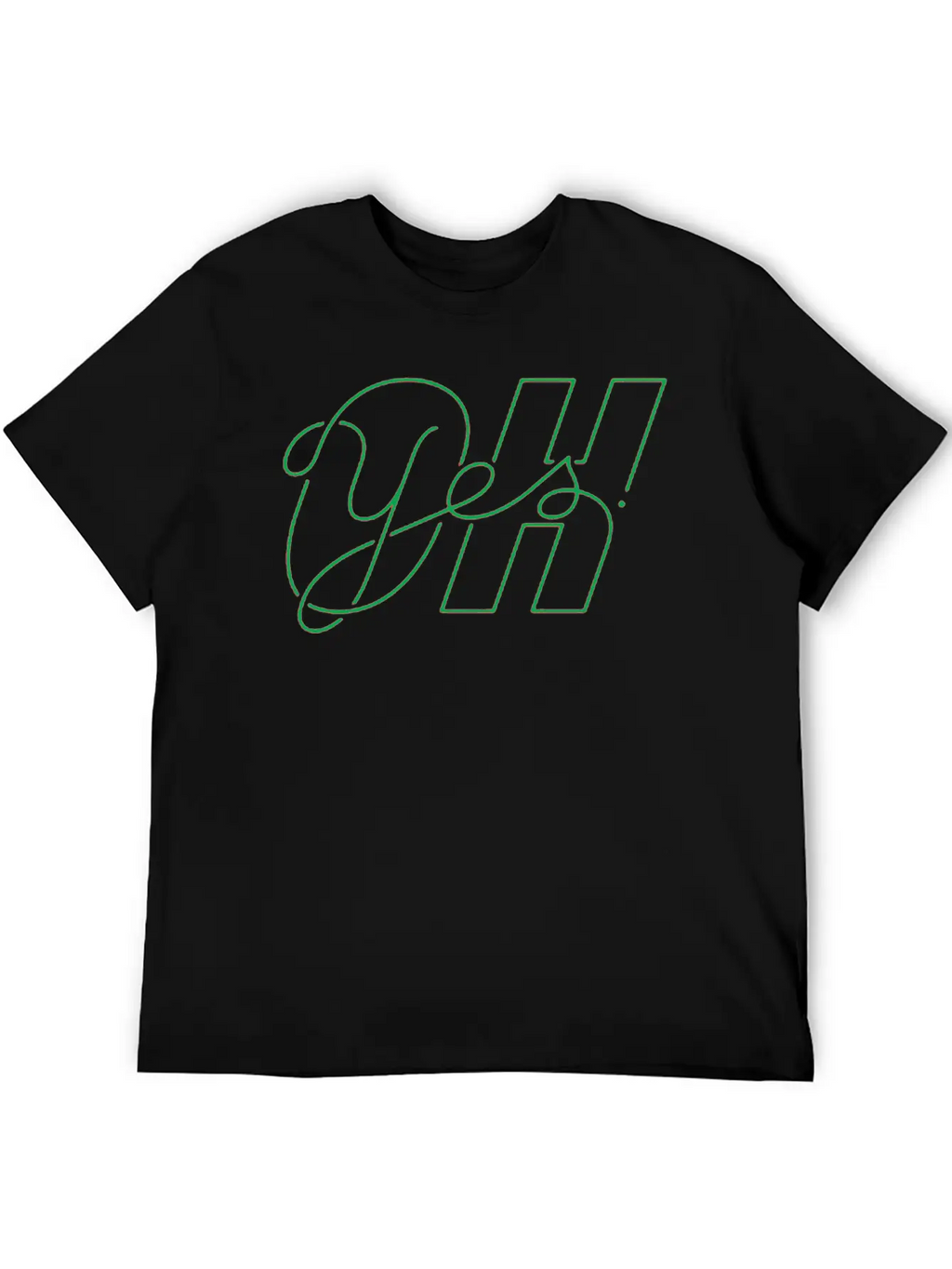 Oh Yes Title Of Creativity Calligraphy Text Arts Classic Cotton Tee – Unisex Comfort For Any Season
