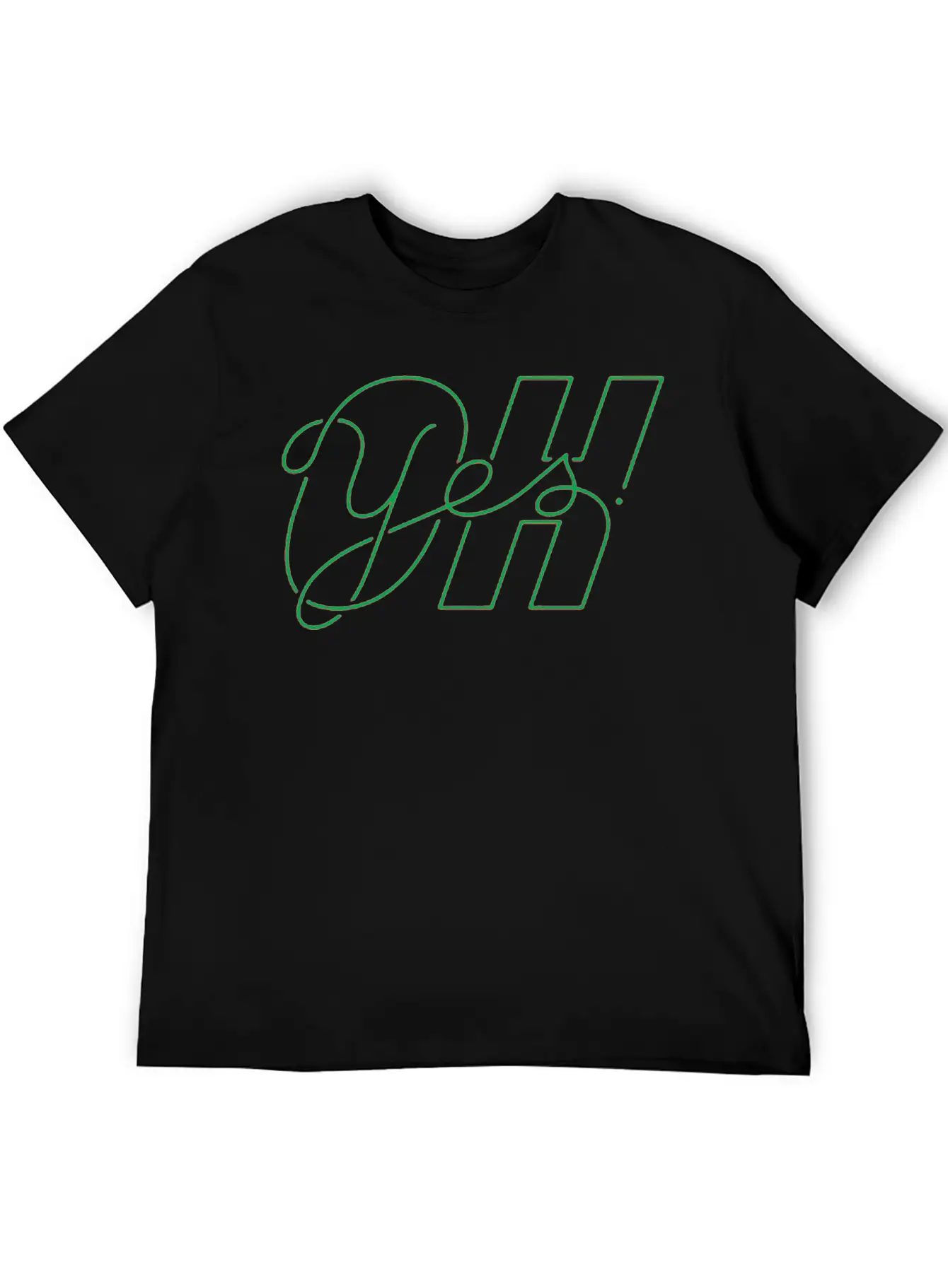 Oh Yes Title Of Creativity Calligraphy Text Arts Classic Cotton Tee – Unisex Comfort For Any Season