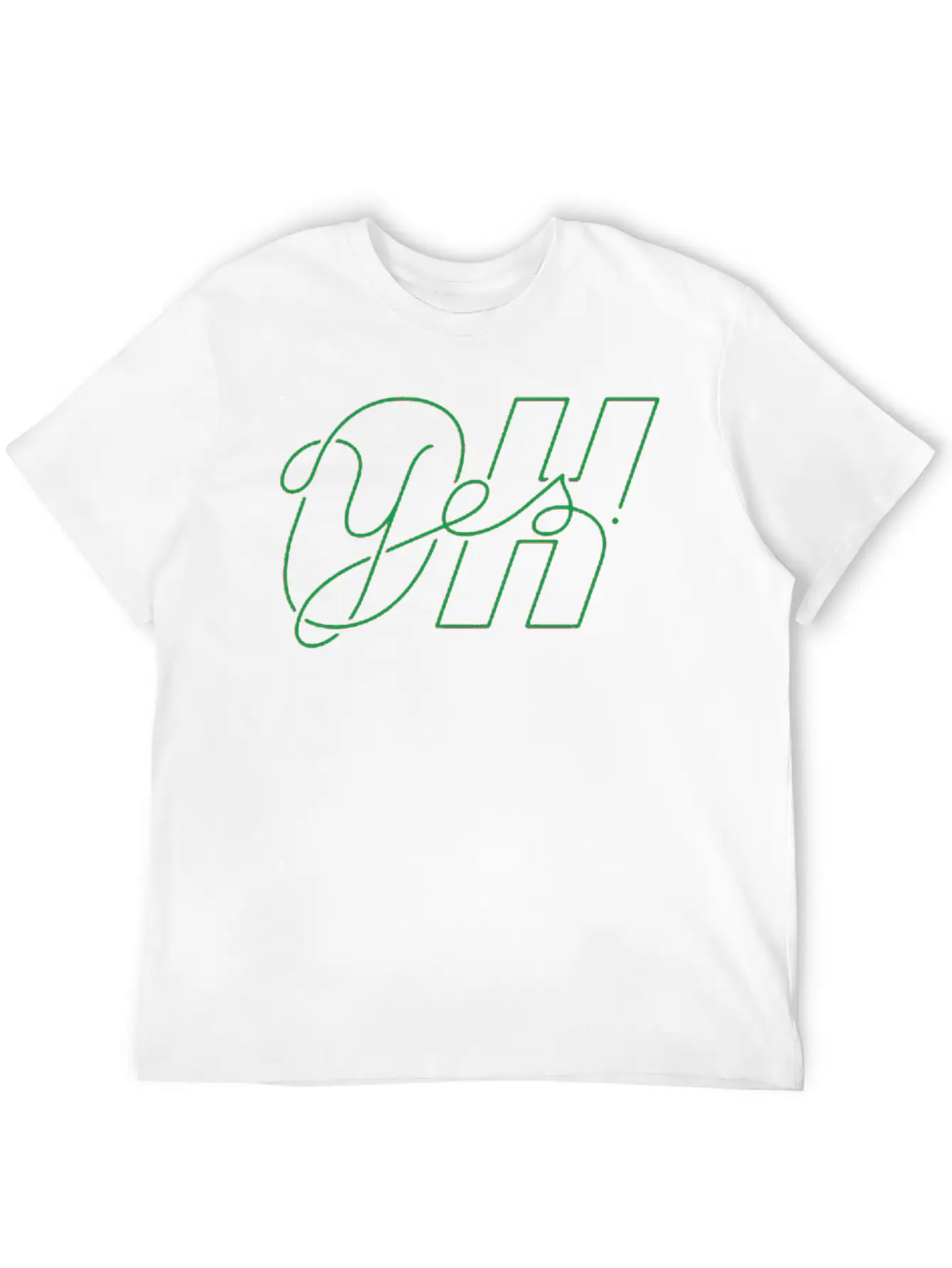 Oh Yes Title Of Creativity Calligraphy Text Arts Classic Cotton Tee – Unisex Comfort For Any Season