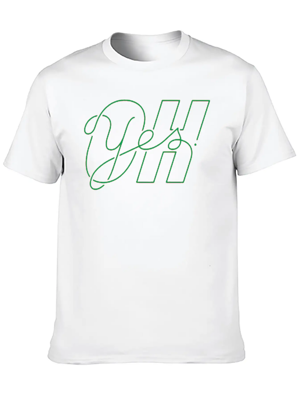 Oh Yes Title Of Creativity Calligraphy Text Arts Classic Cotton Tee – Unisex Comfort For Any Season