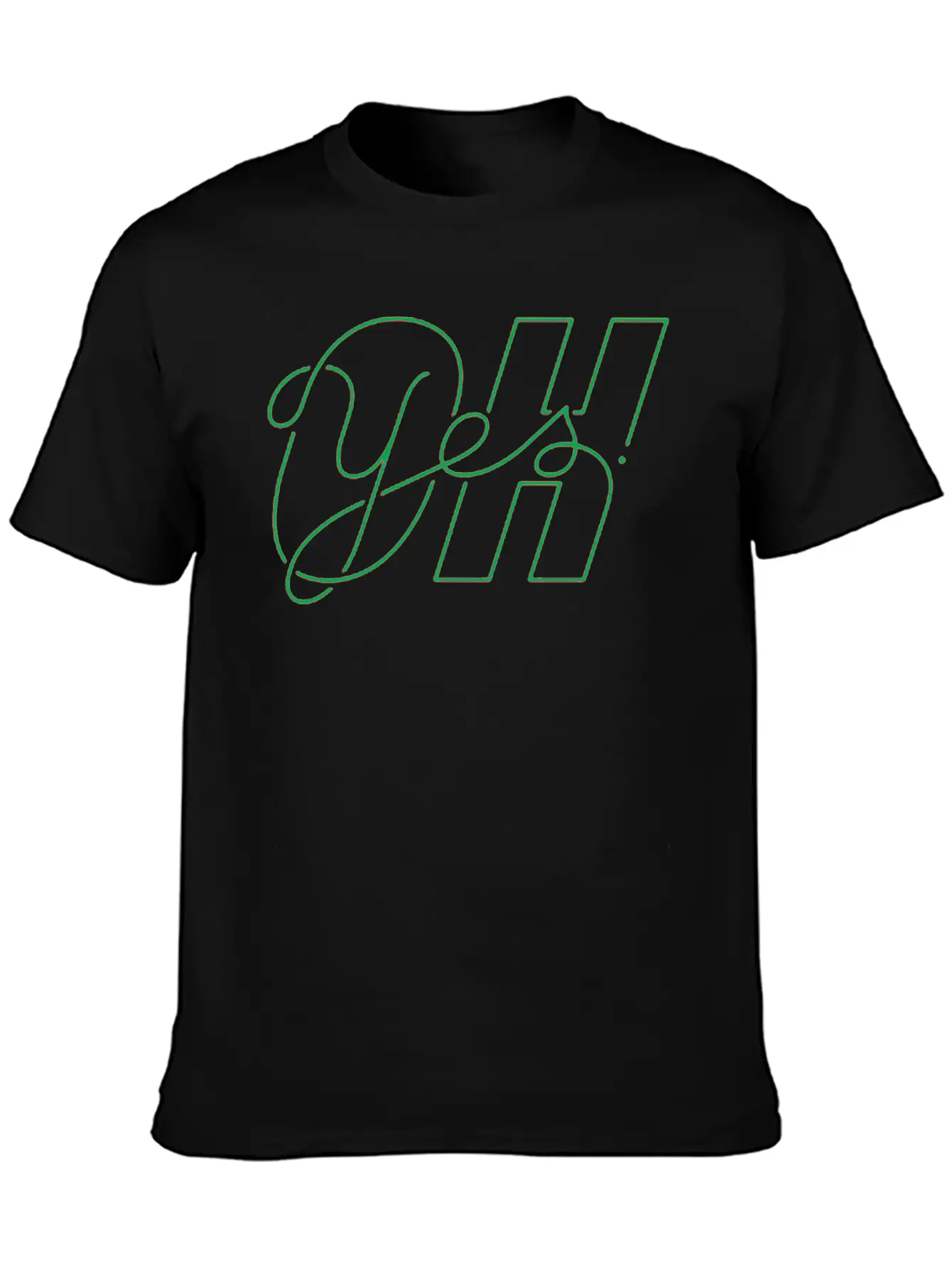 Oh Yes Title Of Creativity Calligraphy Text Arts Classic Cotton Tee – Unisex Comfort For Any Season