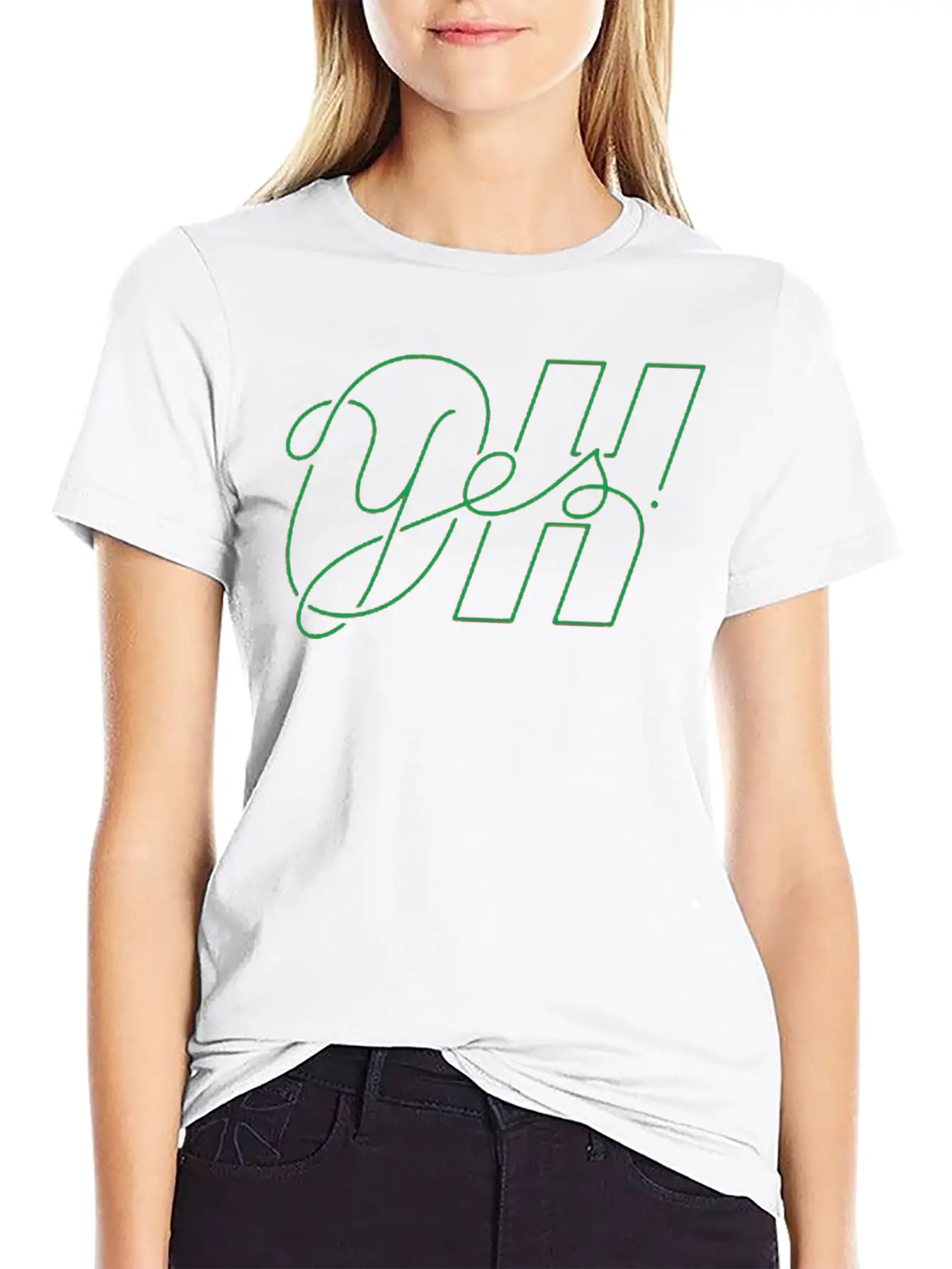 Oh Yes Title Of Creativity Calligraphy Text Arts Classic Cotton Tee – Unisex Comfort For Any Season