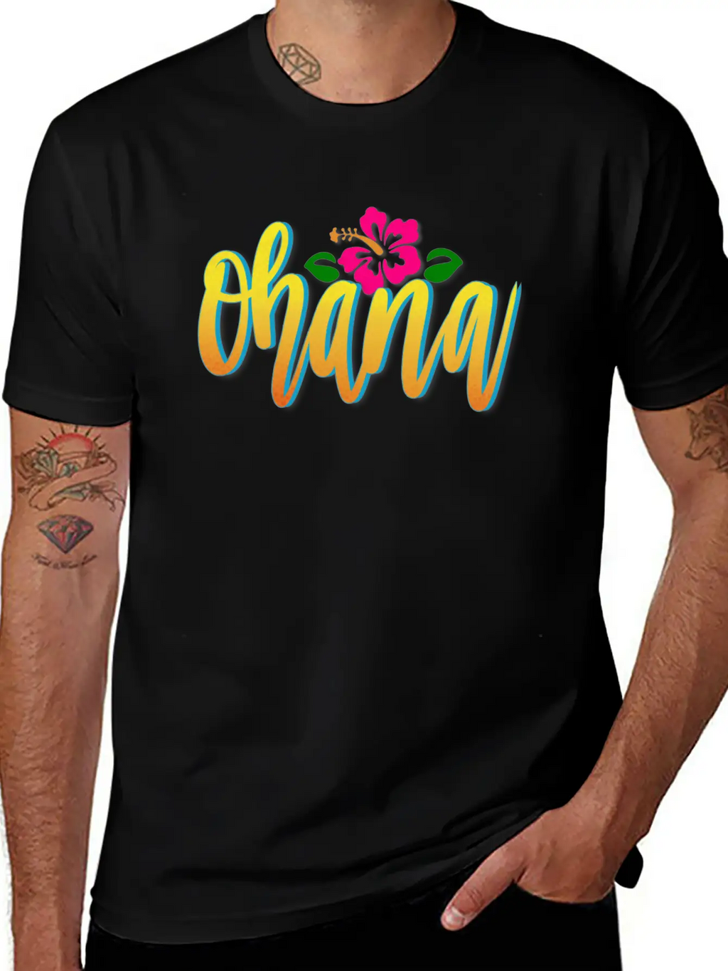 OHANA Breathable Graphic T-Shirt – Perfect For Casual Days