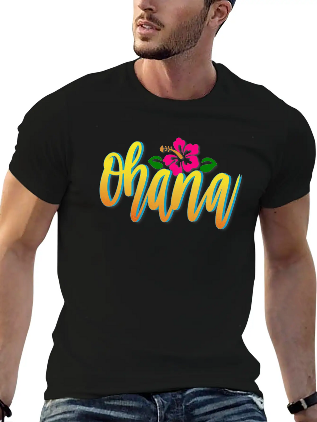 OHANA Breathable Graphic T-Shirt – Perfect For Casual Days