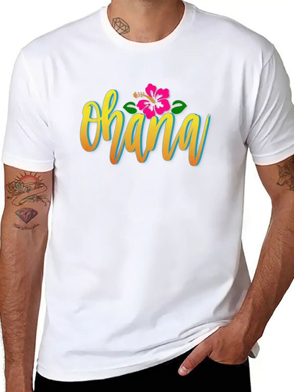 OHANA Breathable Graphic T-Shirt – Perfect For Casual Days