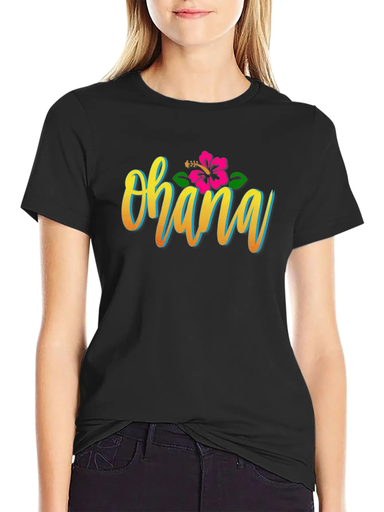 OHANA Breathable Graphic T-Shirt – Perfect For Casual Days